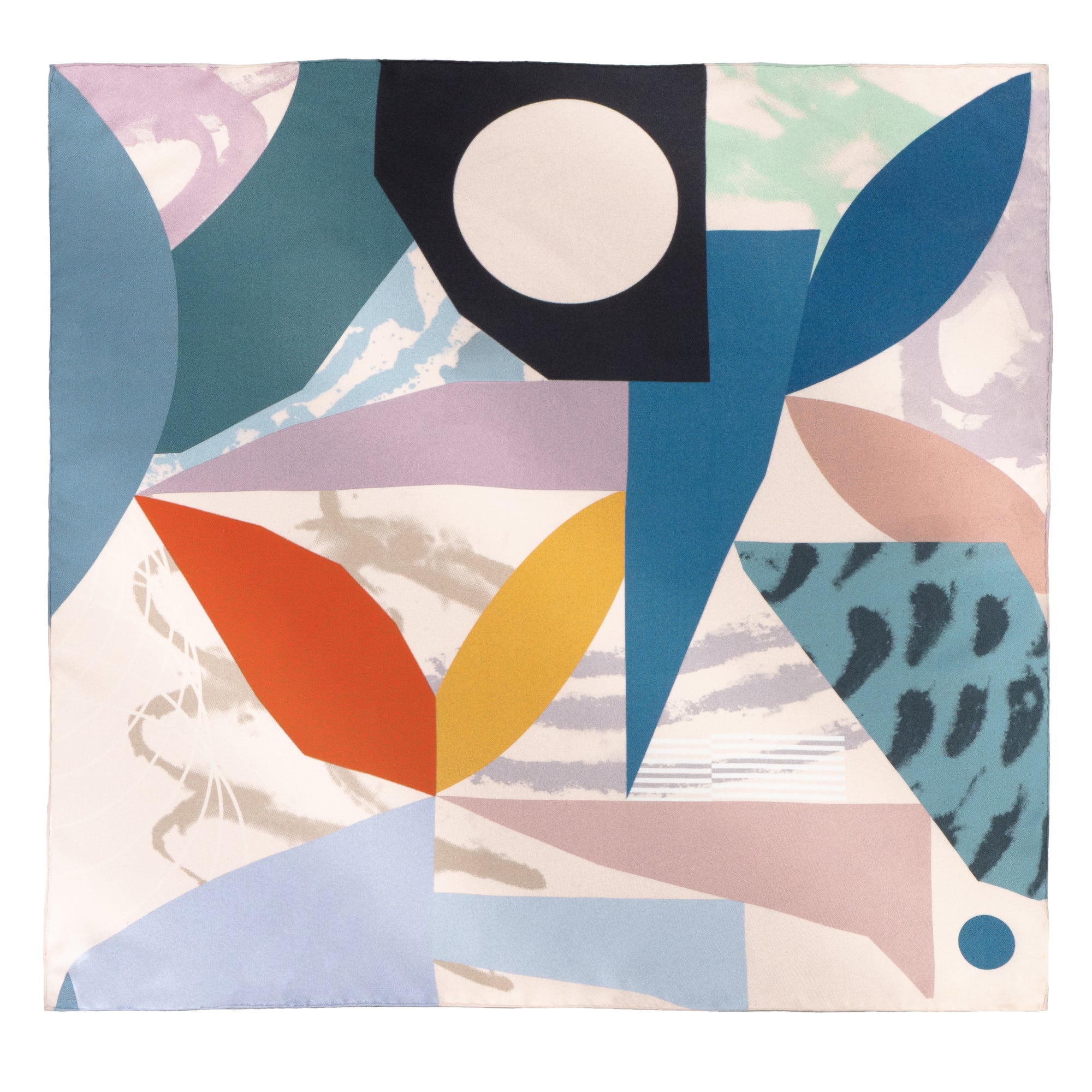 LA TÊTE x Sebastian Villabona 100% silk twill Scarf Made in France