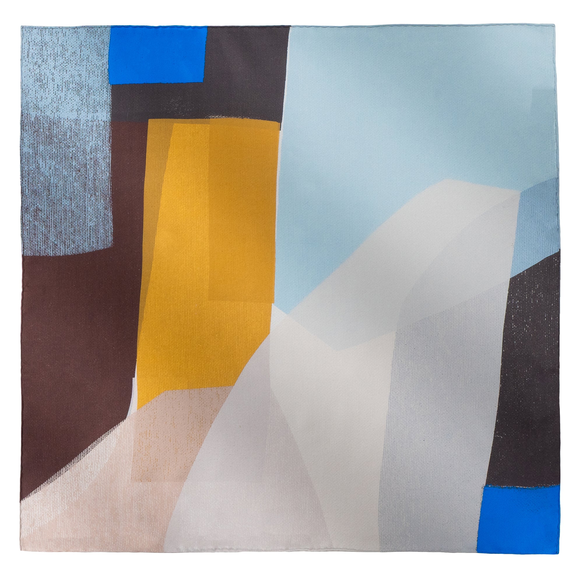 LA TÊTE x Jonathan Lawes 100% silk twill Scarf Made in France